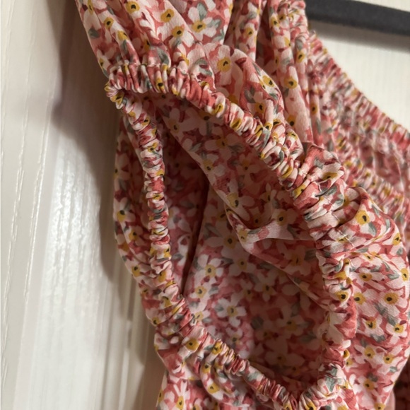 SHEIN Curve Ditsy floral print milkmaid Bardot smocked dress size 3XL - Picture 6 of 9